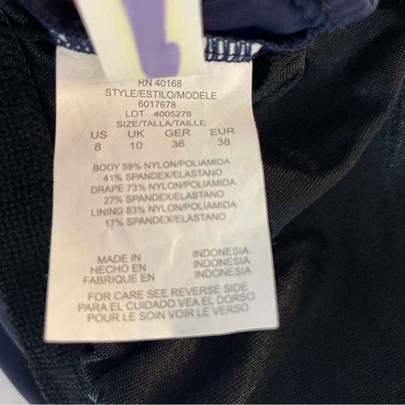 New! MagicSuit Navy Blue Morningstar One Piece Swimsuit 20569 - Picture 8 of 11